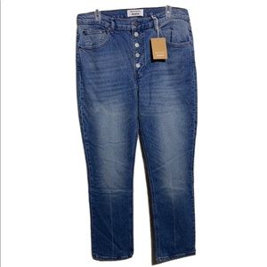 NWT Reformation Jeans Liza High Rise Straight Leg Malta Button Fly Sz 31